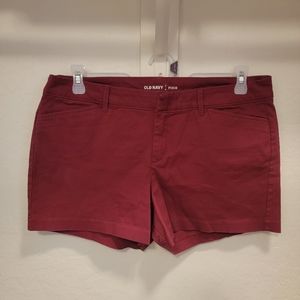 Old Navy Pixie Burgundy Shorts - 12
